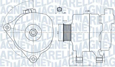 Alternator (14v, 80a) Potrivit Citroen C4 I, C5 Ii, C8, Nemo, Xsara, Xsara Picasso; Fiat Fiorino Minivan, Ulysse; Peugeot 206, 307, 406, 607, Bipper Tepee 1.1-2.2 04.97