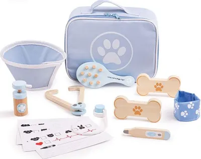 Set de joaca Bigjigs - Trusa de veterinar