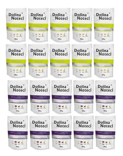 DOLINA NOTECI Premium Mix gâscă și iepure 20x500 g hrană umedă câini adulți