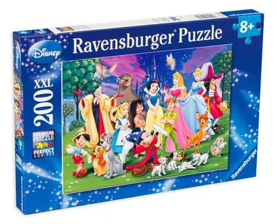 Puzzle Ravensburger din 200 XXL de piese - Eroii Disney