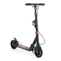 Trotineta aluminiu pliabila cu 2 roti unisex peste 8 ani Byox Plexus negru cu amortizor