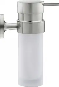Dozator baie Duravit Starck T 0099357000, montare pe perete, 200 ml, metal/sticla, Otel satinat