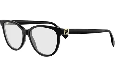 FENDI Forever Black Round Eyeglasses