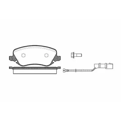 Set placute frana, frana disc REMSA 0879.02