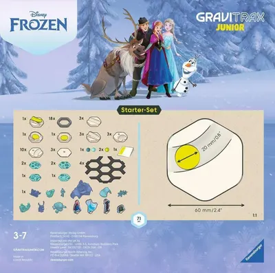 Joc de constructie - GraviTrax Junior - Set de baza Frozen