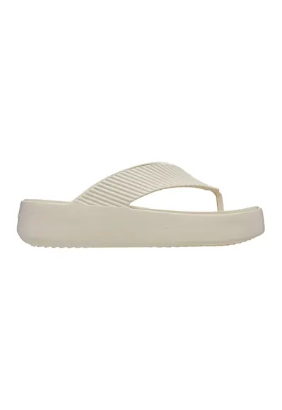 Papuci flip-flop cu striatii - Alb murdar