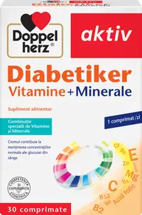 Diabetiker vitamine si minerale, 30 comprimate, Doppelherz