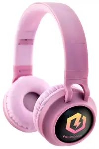 Căști pentru copii PowerLocus - Buddy, wireless, roz
