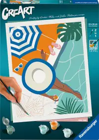 Set de pictură pe numere Ravensburger CreArt - Relaxare și distracție