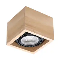 Corp de iluminat pentru tavan QUATRO 1 lemn natural