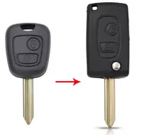 Carcasa Cheie Auto Transformatoare in Flip, cu 2 Butoane, Upgrade cu Lama SX9 pentru Citroen Saxo, Xsara, Picasso, Berlingo (1999-2008)