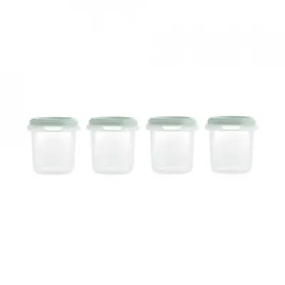 Set 4 recipiente gradate Miniland Mint 200 ml