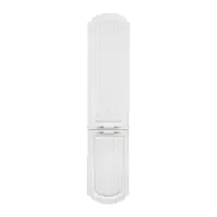 Dulap baie suspendat Huber alb manere aurii 35x150 cm