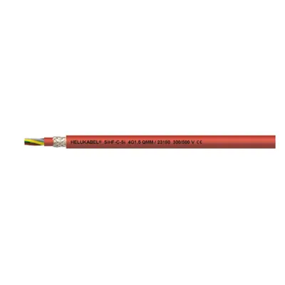 Cablul electric siliconic SiF-C Si 7x1.5 mm Cablu Siliconic de Control si Conexiune, Ecranat EMC, Rezistent la Temperatura Ridicata