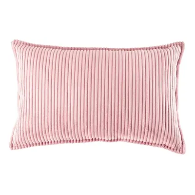 Pernă decorativă pentru copii roz cu tapițerie din catifea reiată Bolster – Wigiwama