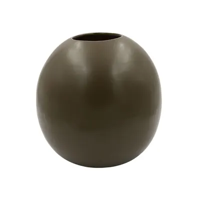 Vază kaki decorativă din porțelan 10x17,5cm