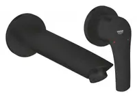 Baterie lavoar Grohe Eurosmart 293382433, montare pe perete, 211 mm, necesita valva, Negru mat