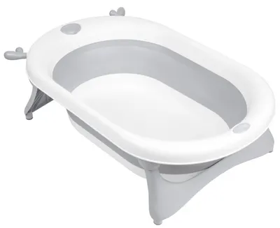 Cadă pliabilă pentru bebeluși KikkaBoo - Foldy, 80 cm, gri