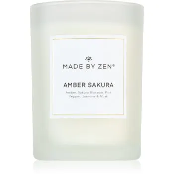 MADE BY ZEN Amber Sakura lumânare parfumată