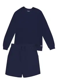 Pijamale barbati - Bumbac - Bleumarin - cu pantaloni scurti
