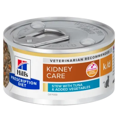 Conserva dietetica pentru pisici Hill s PD Kidney Care K D cu ton 82 gr