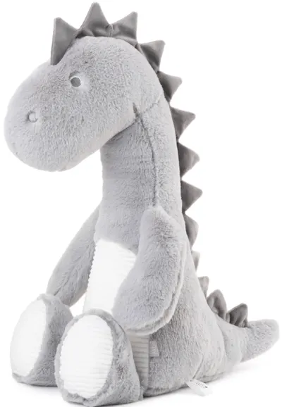 Jucărie moale pentru bebeluşi Tedsy - Dinozaur, gri, 35 cm