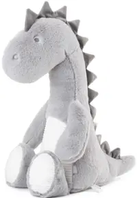 Jucărie moale pentru bebeluşi Tedsy - Dinozaur, gri, 35 cm