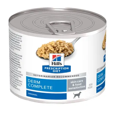 Conserva dietetica pentru caini Hill s PD Derm Complete 200 gr