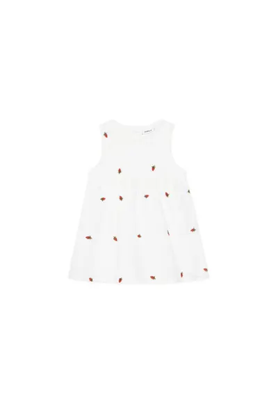 Rochie din bumbac organic - Alb
