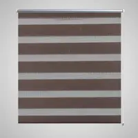 Jaluzea tip zebra, 140 x 175 cm, cafeniu