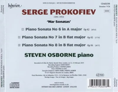 Prokofiev: Piano Sonatas Nos 6, 7 & 8