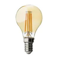 Bec LED glob cu filament dimabil, 4W, E14, 2500K, 220-240V AC, chihlimbar