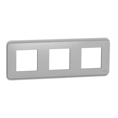 Placa ornament, Unica Pro, trei module, aluminiu