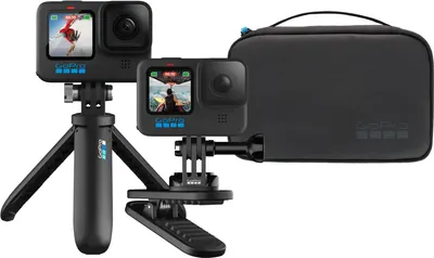 Set de doua accesorii GoPro - Travel Kit, pentru HERO8/9/10/11/12, negru