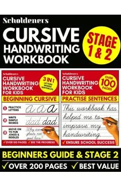 Cursive Handwriting Workbook: 2-in-1 Book Set For Kids (Cursive for Beginners / Cursive Writing Practice Book)