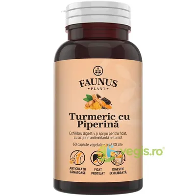 Turmeric cu Piperina 60cps