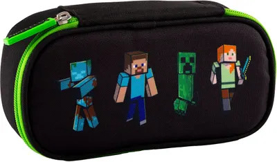 Penar școlar oval Astra Minecraft - Cu 1 fermoar
