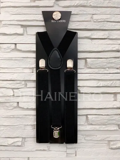 Bretele barbati negre ZR A4898