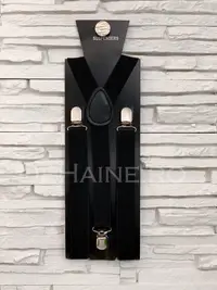 Bretele barbati negre ZR A4898