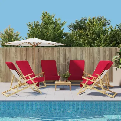 Gossi prosoape de plaja, 6 buc., visiniu, 60x135 cm, textil, 400 gsm