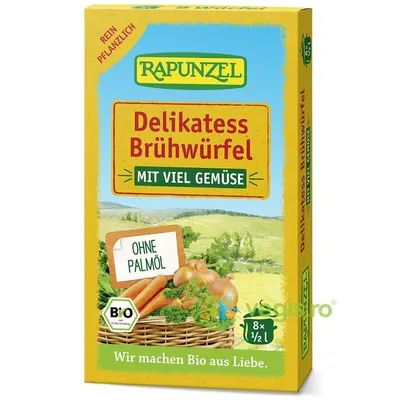 Cuburi de Supa de Legume Ecologice/Bio 8buc - 80g