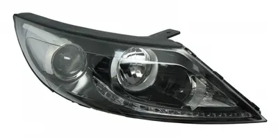 Far dreapta (H7, reglaj electric, cu motoras, fundal negru) KIA SPORTAGE