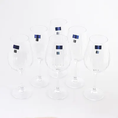 Set 6 pahare de vin din sticla cristalina 520 ml