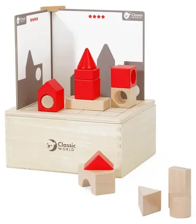 Set lemn 3D Classic World - Construcție, 41 piese