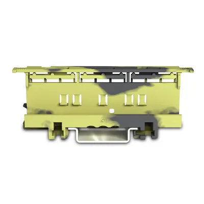 Suport pentru montaj cleme 221 pe sina omega ; 221 Series - 6 mm²; for DIN-35 rail mounting/screw mounting; dark gray-yellow