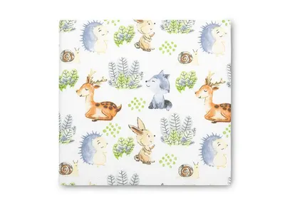 Pernuta inaltator pentru scaun copii Sensillo Walk in Forest 32x32x8 cm cu husa detasabila din bumbac,prevazuta cu fermoar,curele reglabile de fixare