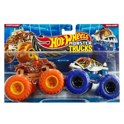 Set 2 masinute Monster Truck, Hot Wheels, Steer Clear si Piran-Ahhh, JLV83