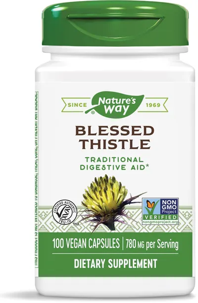Blessed Thistle, 100 capsule vegetale, Nature's Way