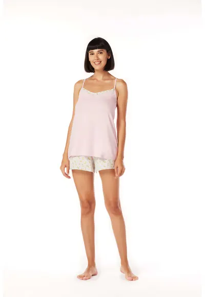 Pijama dama din viscoza cu modal - PFV70IMP - multicolor