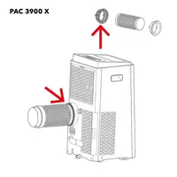Capac orificiu drenaj TROTEC compatibil cu modelele PAC2010E / PAC2640E / TTK60E